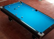 Mesa de pool de 7 pies tapete color "turquesa"