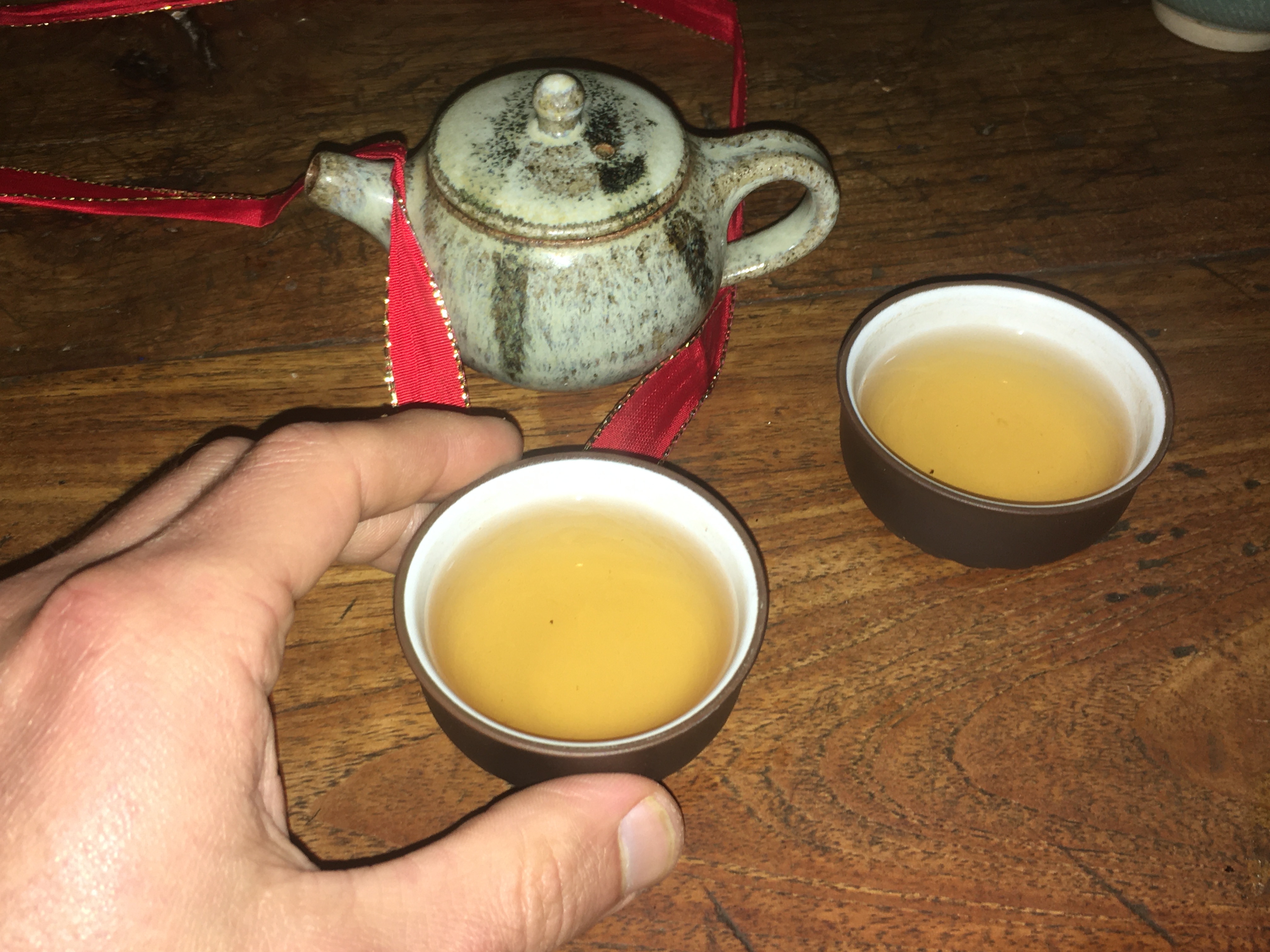 Calming down by tea