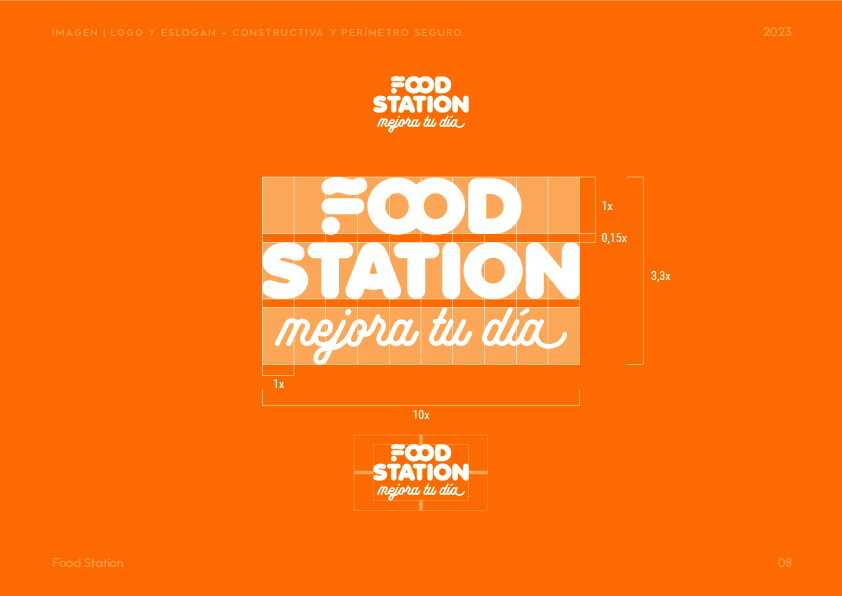 FoodStation, grilla constructiva, reducción y espacio de seguridad