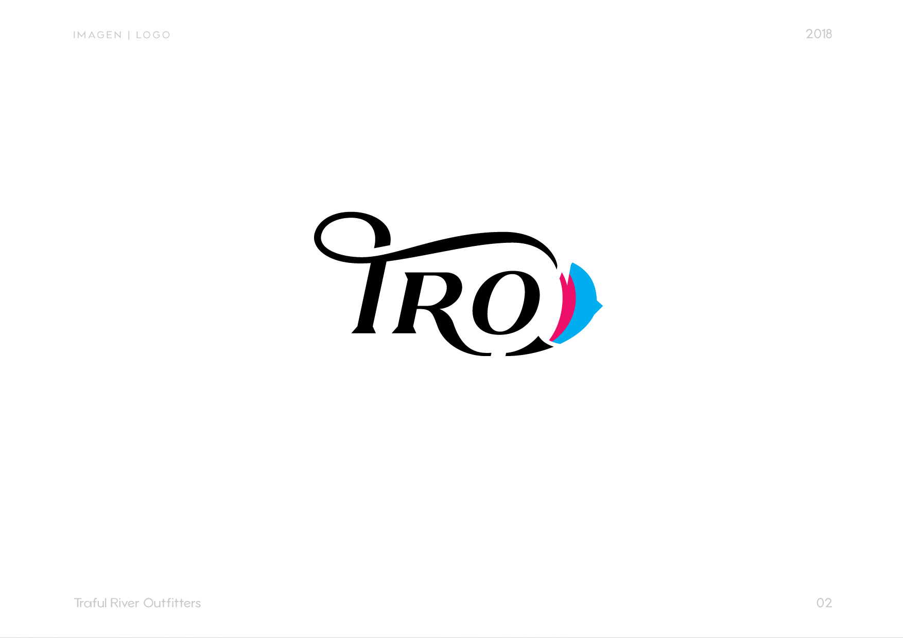 TRO: Traful River Outfitters, logotipo