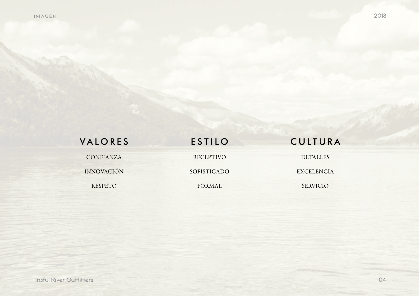 TRO: Traful River Outfitters, personalidad de la marca.