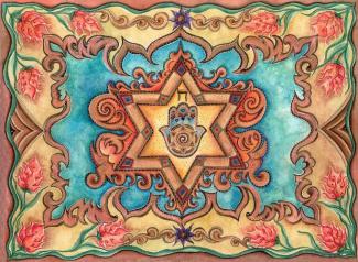 fuente imagen: star of david mandala de batya heller