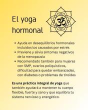 Flyer sobre el yoga hormonal